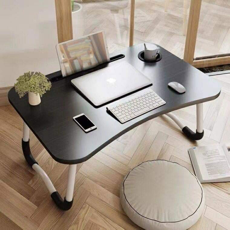 ARAMOX Bureau de lit Table d'étude pliable multifonctionnelle réglable au- dessus du lit (couleur chêne) - Cdiscount Maison